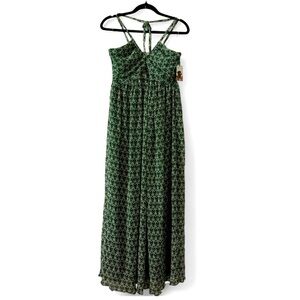 Sincerely Jules Green Patterned Maxi Dress Size M